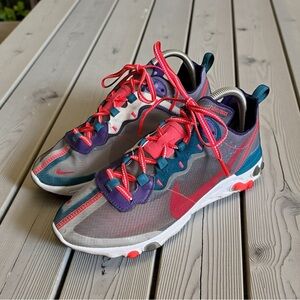 Nike React Element 87 Red Orbit Mens Size 8 Sneakers CJ6897-061